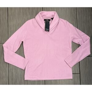 Valerie Stevens Purple Two Ply Cashmere Collared Sweater Size Petite Small